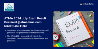 ATMA 2024 July Exam Result Declared @atmaaims.com; Direct Link Here